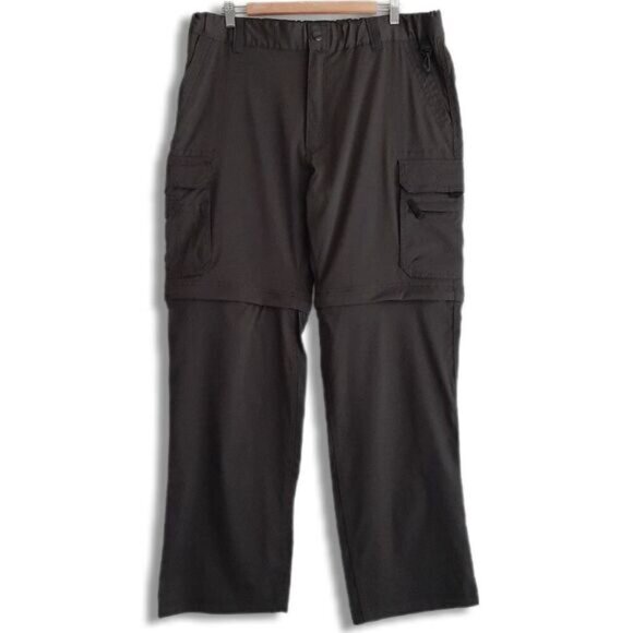 BC CLOTHING Utility Convertible Zip-Off Cargo Pants Grey Men's Sz L - Picture 1 of 11